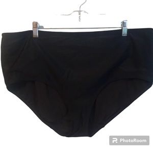 Cacique Swim Black Bottoms Size 20
